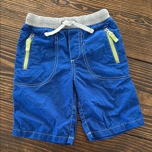 Kids Blue Shorts with Gray Waistband